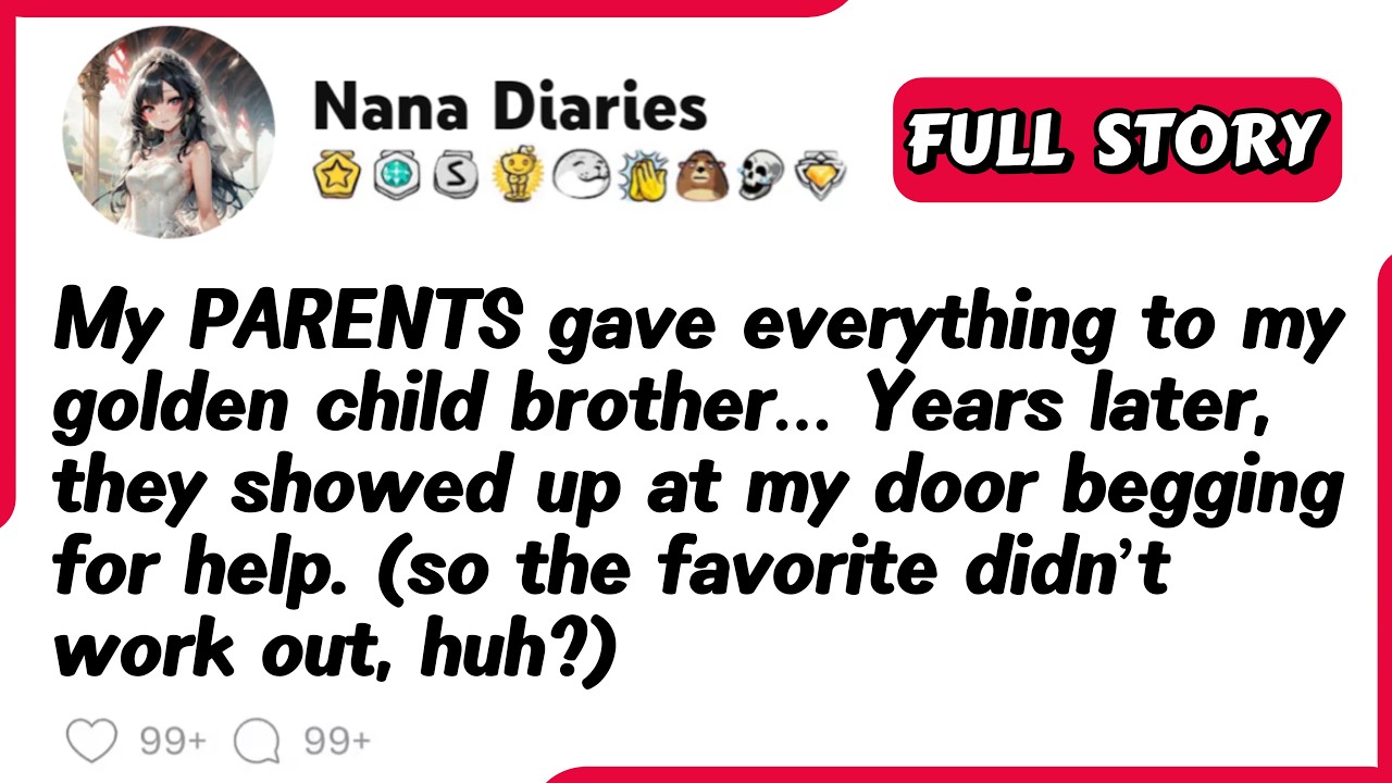 My PARENTS gave everything to my golden child brother... Years later, they showed up at my door.....