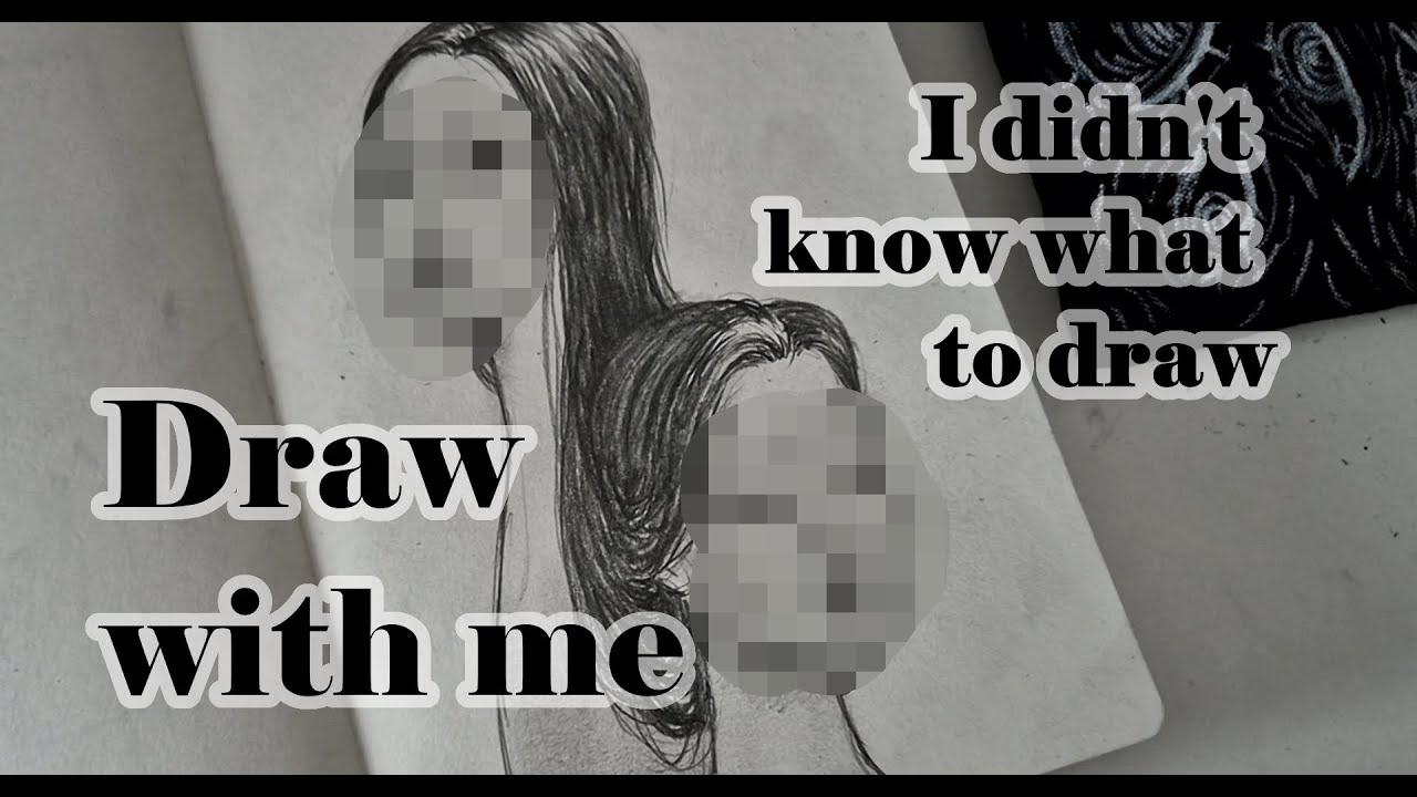Chattty Draw with me  - figuring things out while my cat meows in the background 😹✍🏽