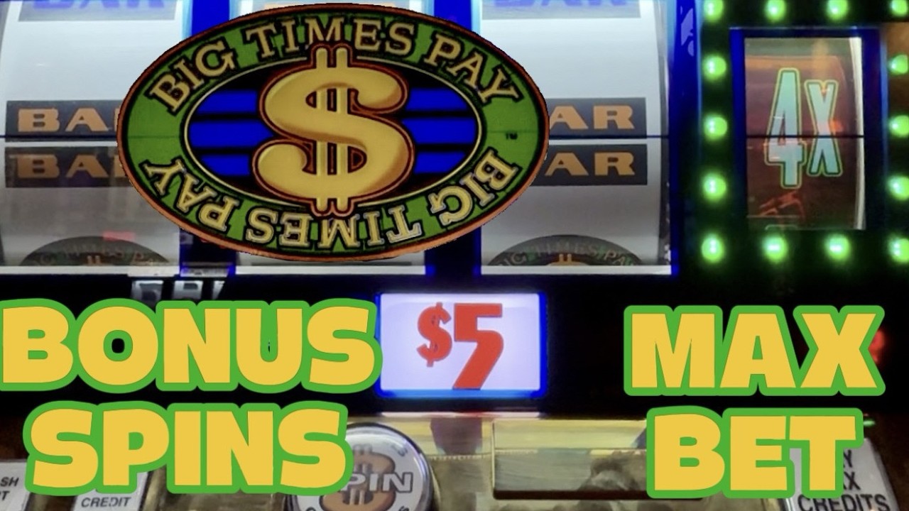 MAX BET BONUS SPINS! Old School Big Times Pay Casino Classic Slot Machine