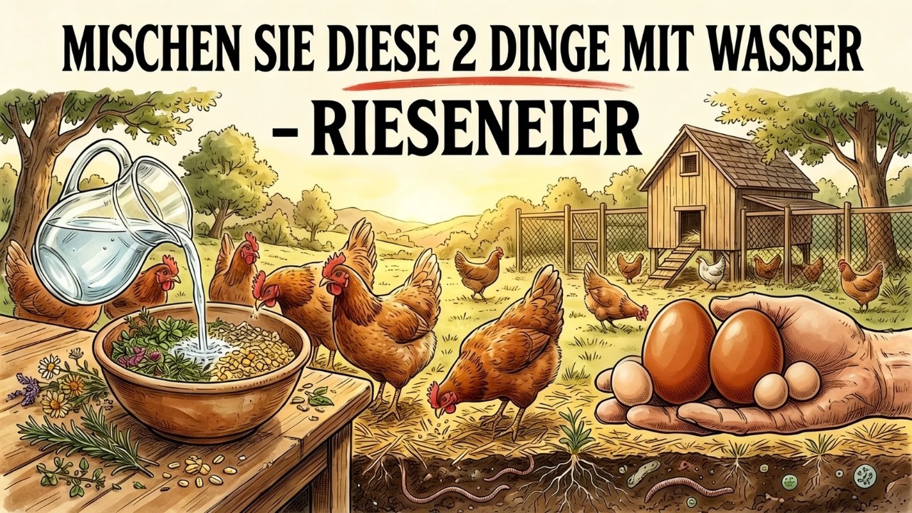 Kleine Eier? Ich mischte 2 Zutaten ins Wasser – jetzt sind sie riesig