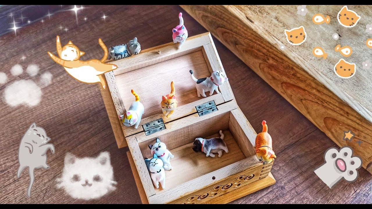 ASMR Unpacking cute toy cats (no talking) || Розпакуваня кумедних іграшкових котів