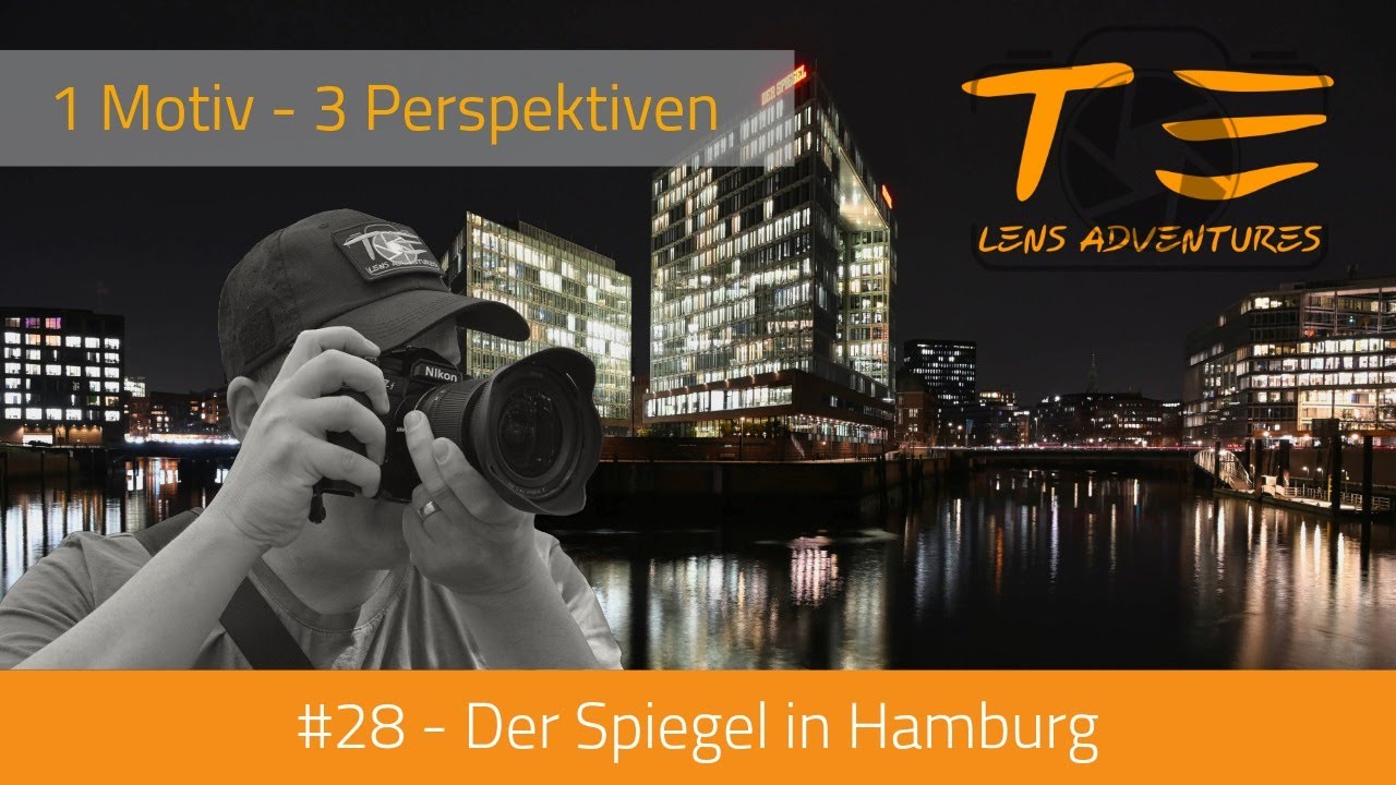 #28 Hamburg  der Spiegel bei Nacht Langzeitbelichtung - 1 Motiv, 3 Perspektiven
