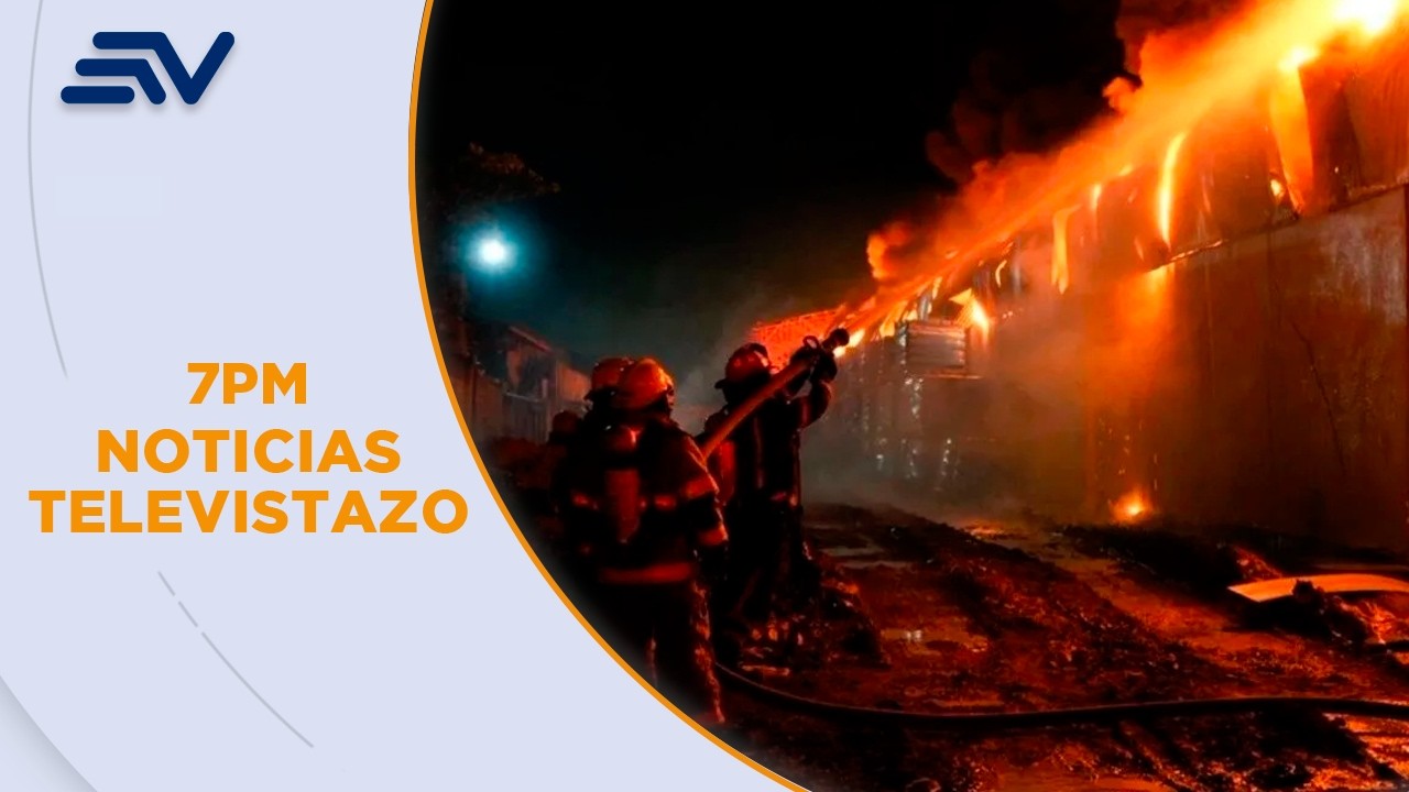 Un incendio destruye una ensambladora de motos en el sur de Guayaquil | Televistazo | Ecuavisa