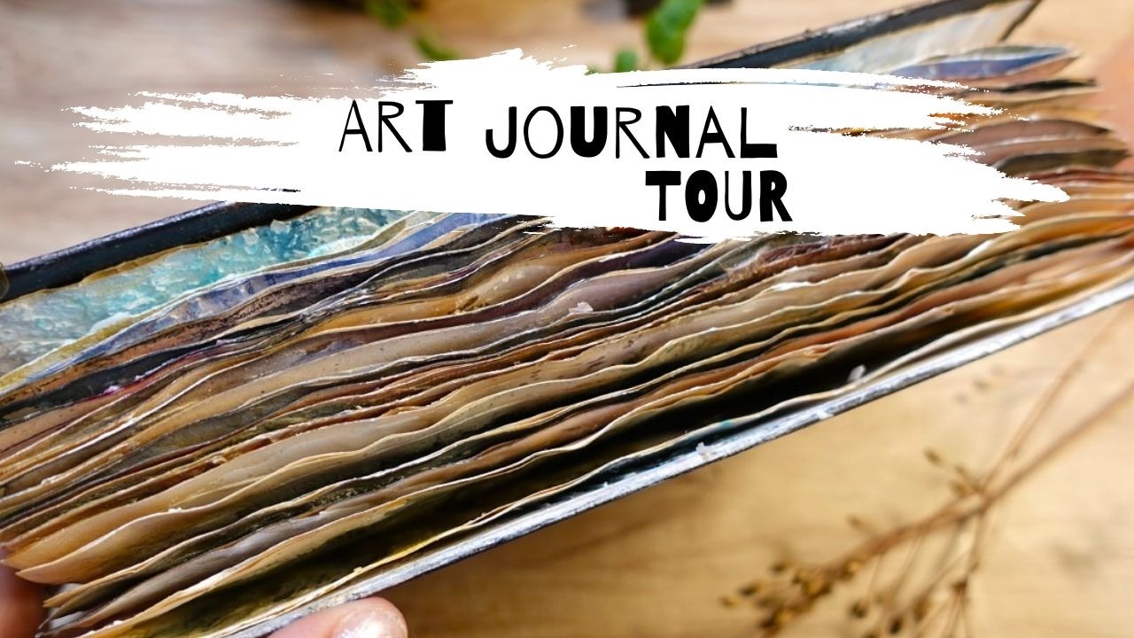 Art Journal Flip Through.  Sketchbook Tour & Cozy Creative Inspiration