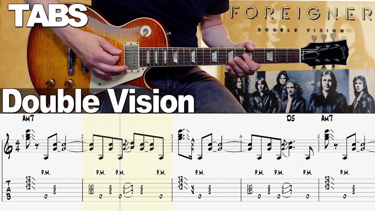 Foreigner - Double Vision | Guitar cover WITH TABS |