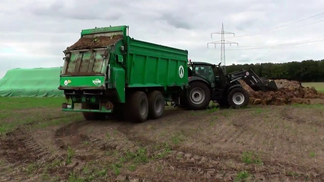 Miststreuen 2020 mit Valtra T 194 u. Tebbe HS 220 Streuer Teil 2.