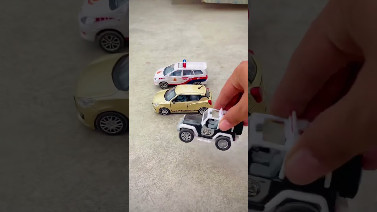 "Epic Toy Car Showdown! Police vs Swift vs Ranger Jeep! 🚨🏁"