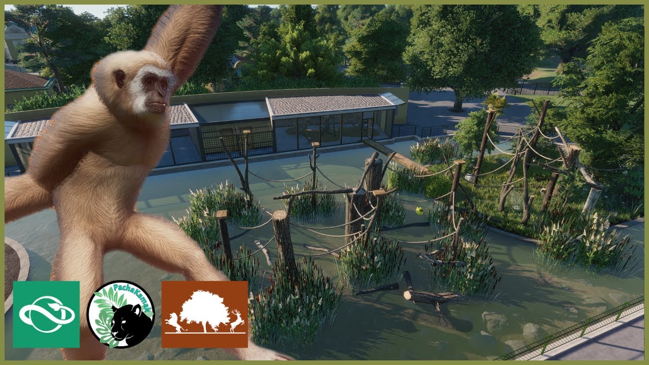 Monkey Islands: Swinging LAR GIBBONS | Tiergarten Edelwald | Planet Zoo | #13
