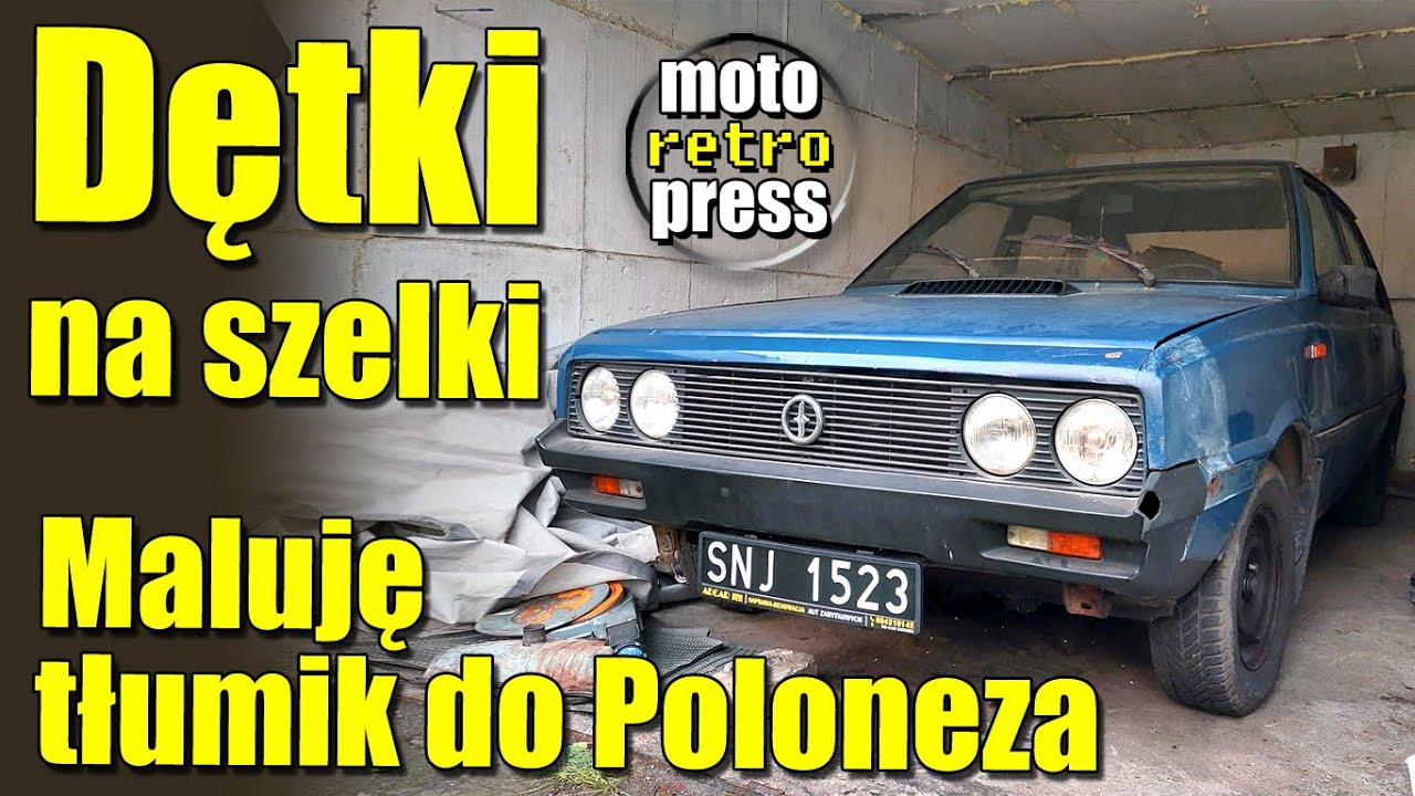 Dętki na szelki zbiornika paliwa i malowanie tłumika - Polonez przejściówka