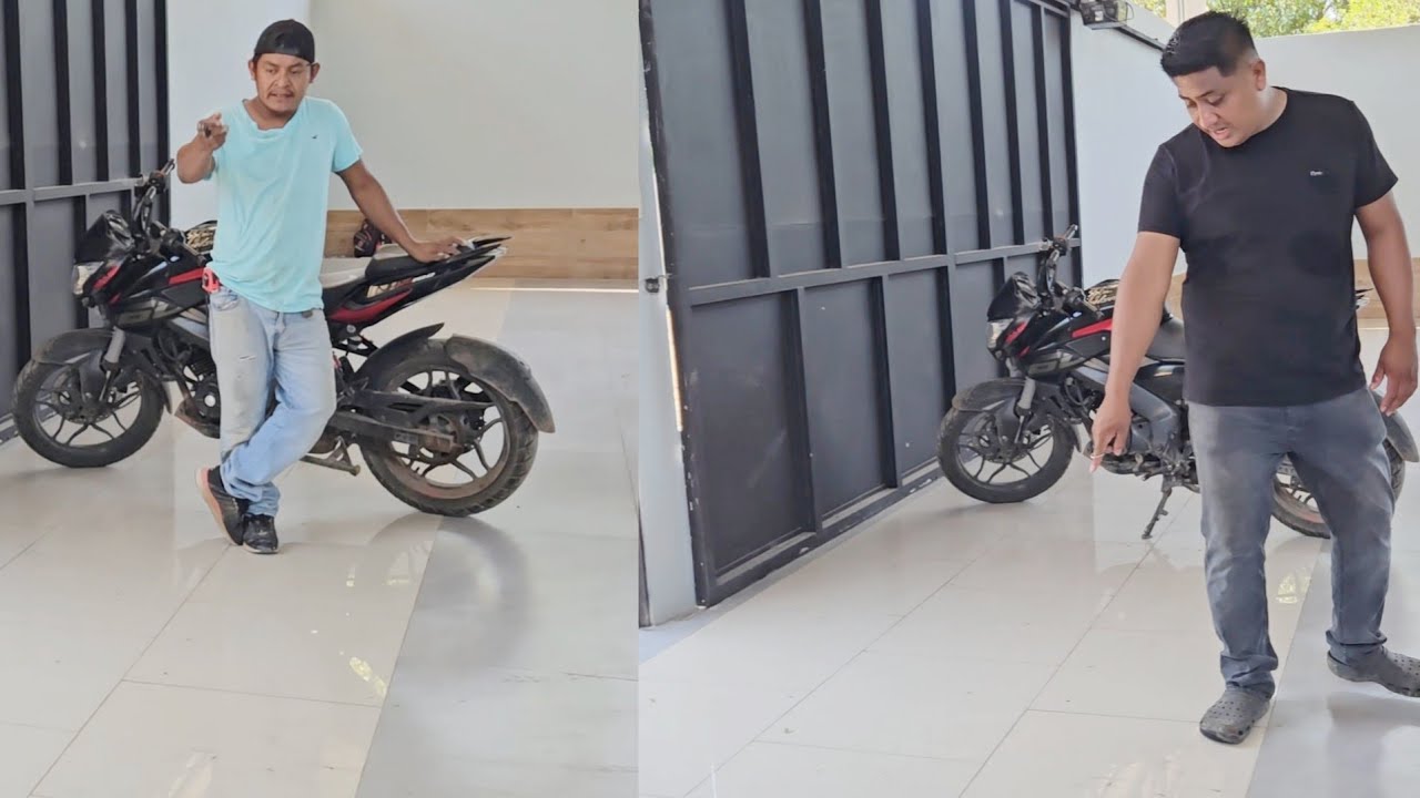 Mira como va a quedar el piso ceramico, Asi lo puso romario en su casa 