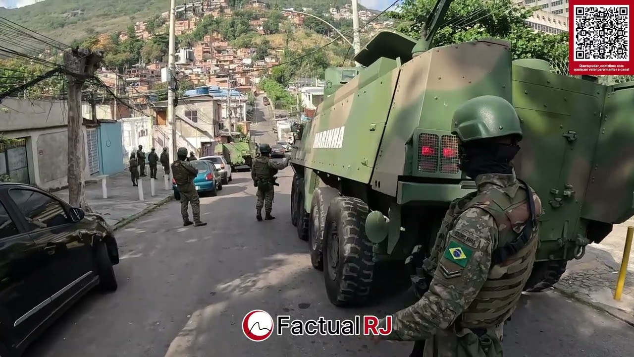 Marinha faz operação no Lins em perimétro Militar para conter trafico de drogas.