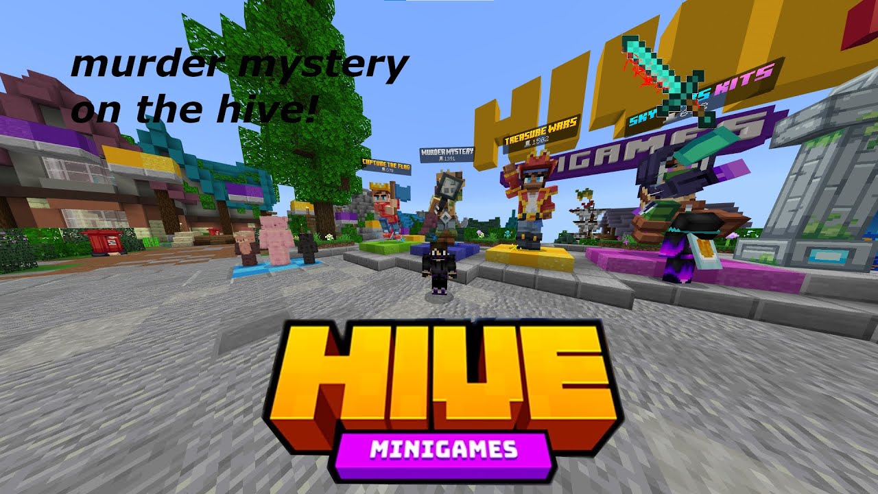 Minecraft playing murder mystery on the hive!