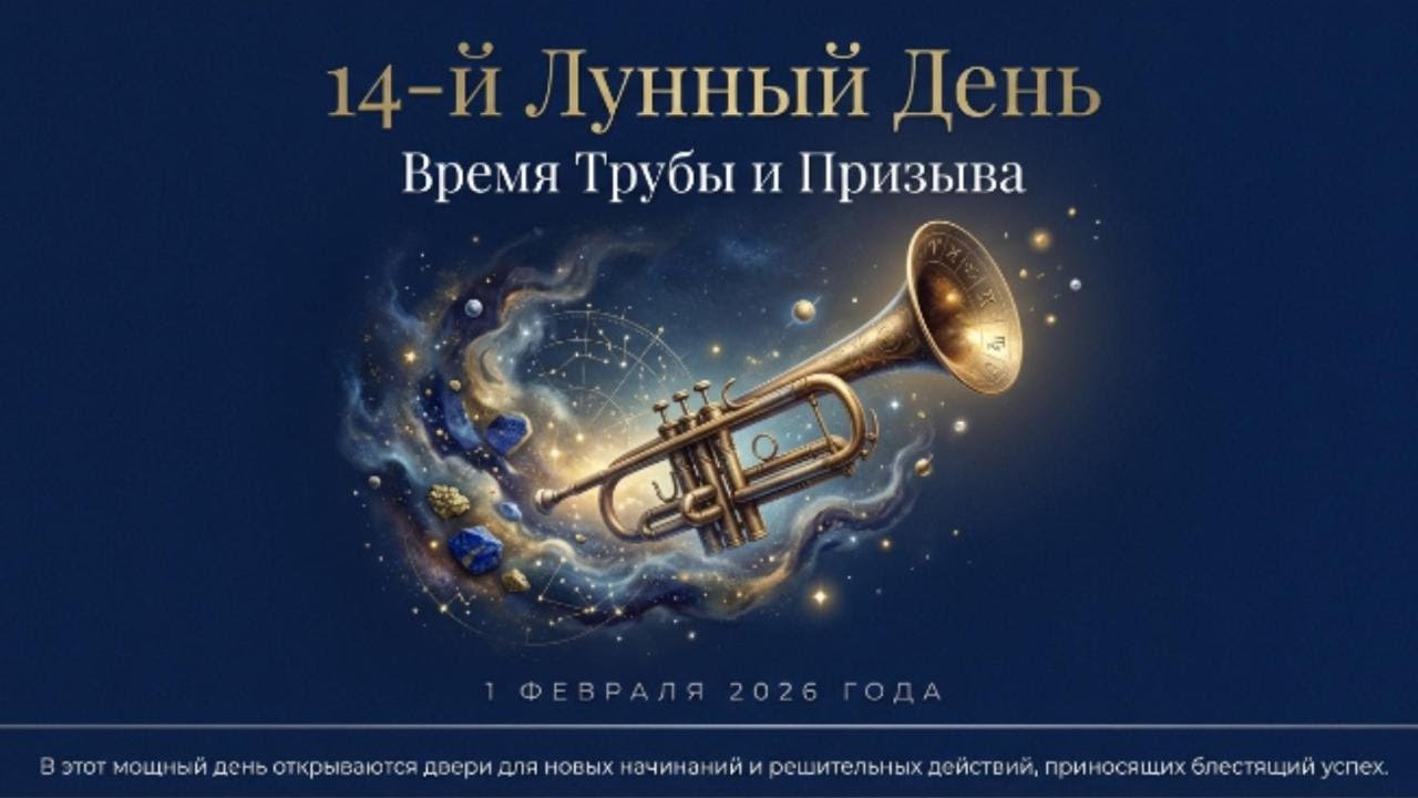 1 февраля 14 лунный день.  В этот мощный день лунного месяца открываются двери для новых начинаний