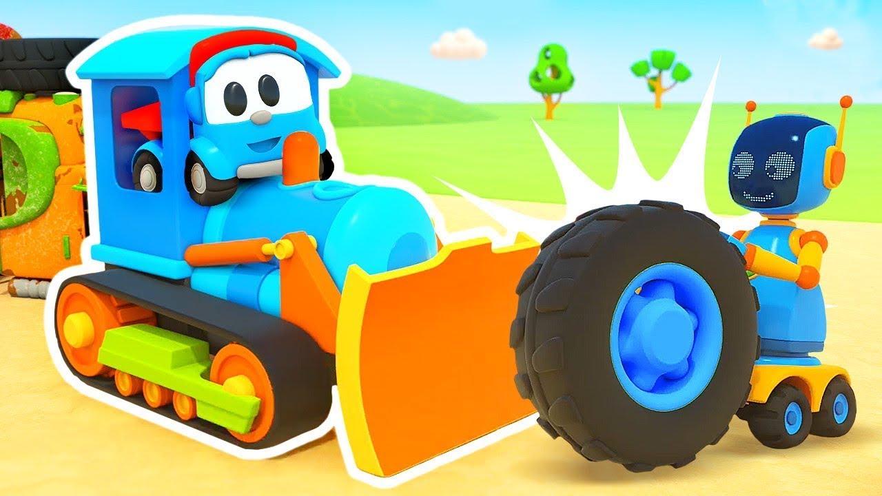 Leo ve Robotlar S&uuml;per Kamyonlar Yapıyor! 🚛🤖 Yarış Zamanı Başlasın! 🏁