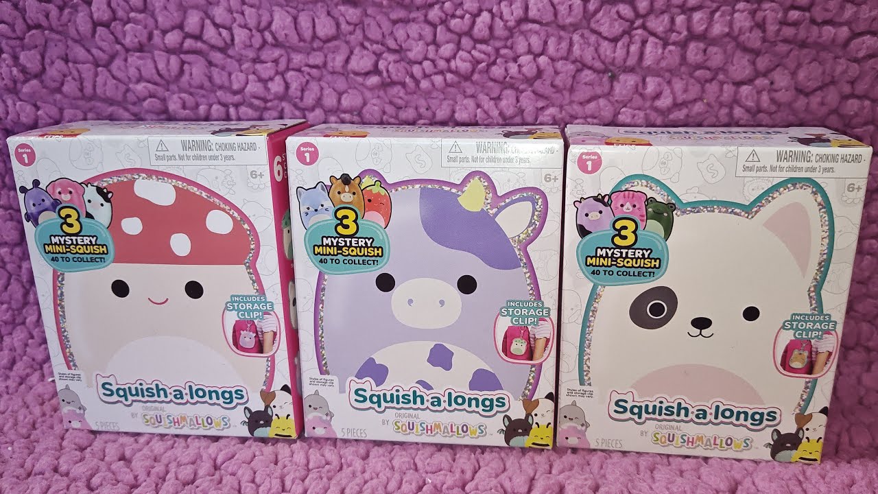 Squishmallows Squish-a-longs Series 1 Storage Clip-ons ASMR