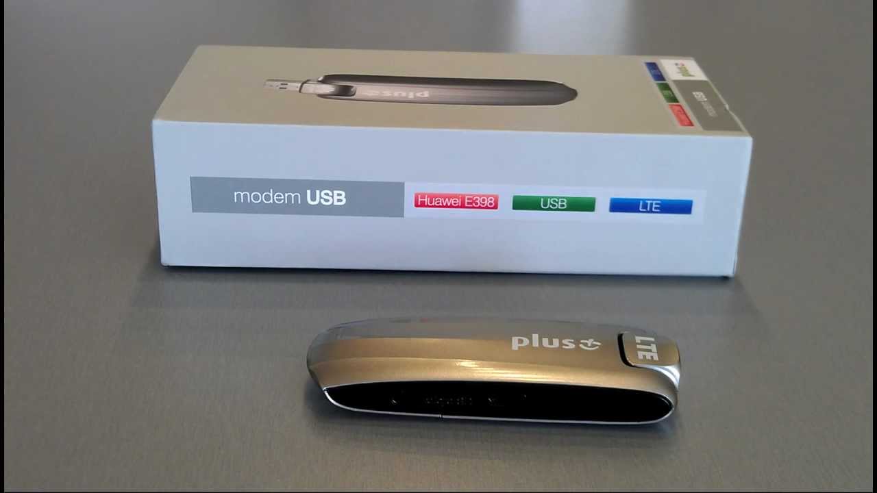 UNBOXING Huawei E398 USB LTE modem iPlus w sieci PlusGSM