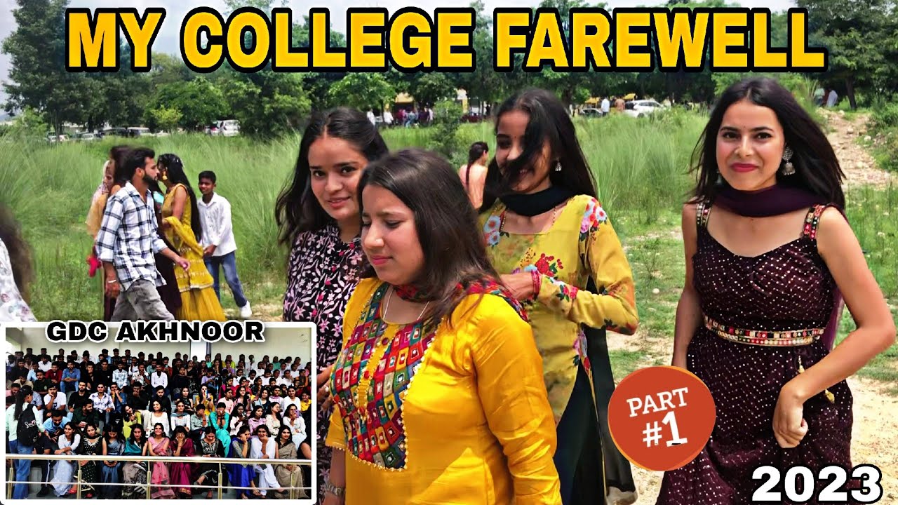 My COLLEGE FAREWELL😍||GDC AKHNOOR 2023||funny vlog😂||Sahil beyal vlogs||Part 1