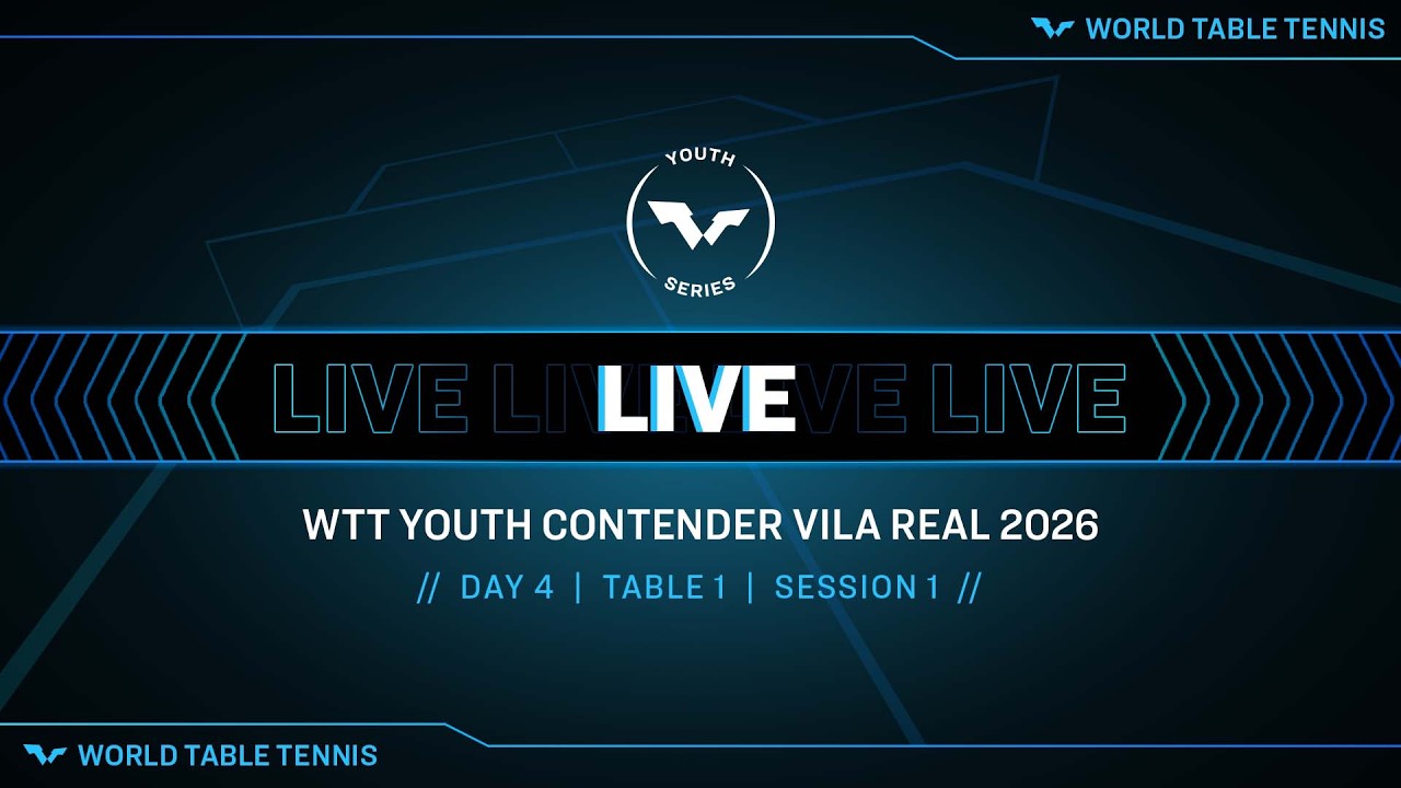 LIVE! | T1 | Day 4 | WTT Youth Contender Vila Real 2026 | Session 1