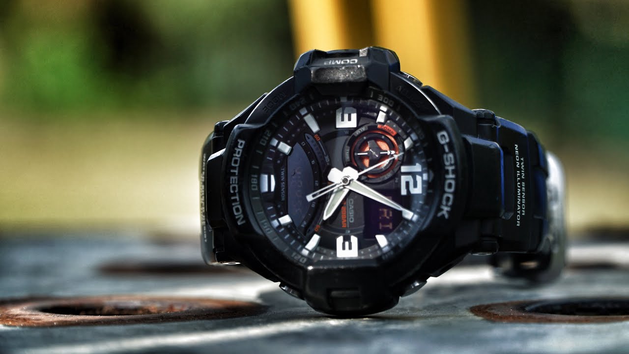 Neo-Brite Gravitymaster GA-1000-1AJF Skycockpit G-Shock watch unboxing & review