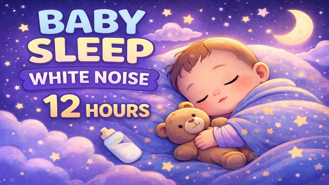 Baby Sleep White Noise 🍼 12 Hours | Womb Sounds for Newborns & Colic Relief