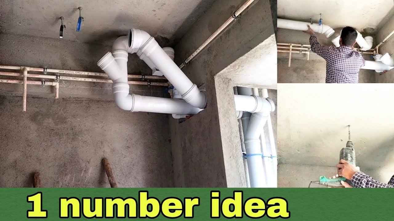 plumbing work for fall celling drainage system