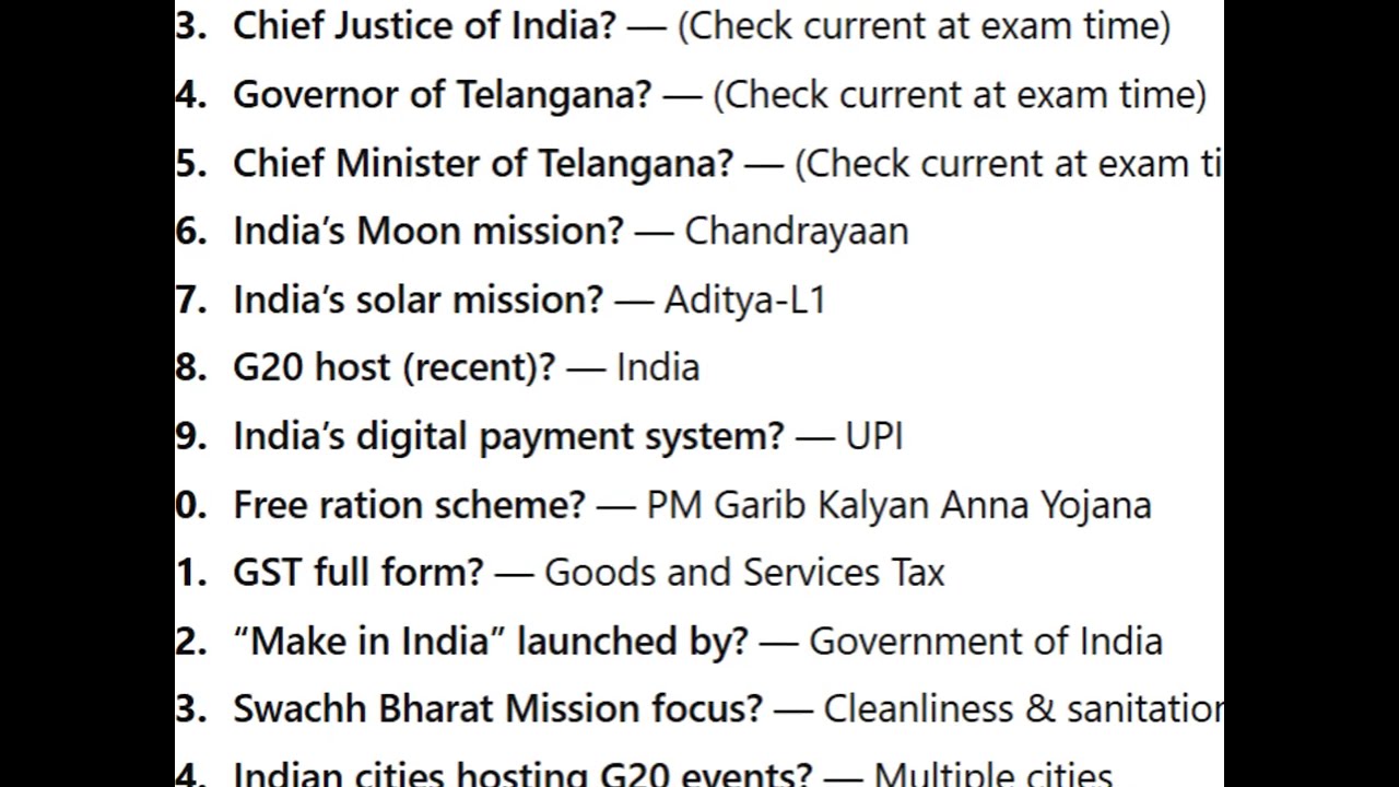 RRB JE / ALP / NTPC GA Questions | 41–100 | Telugu
