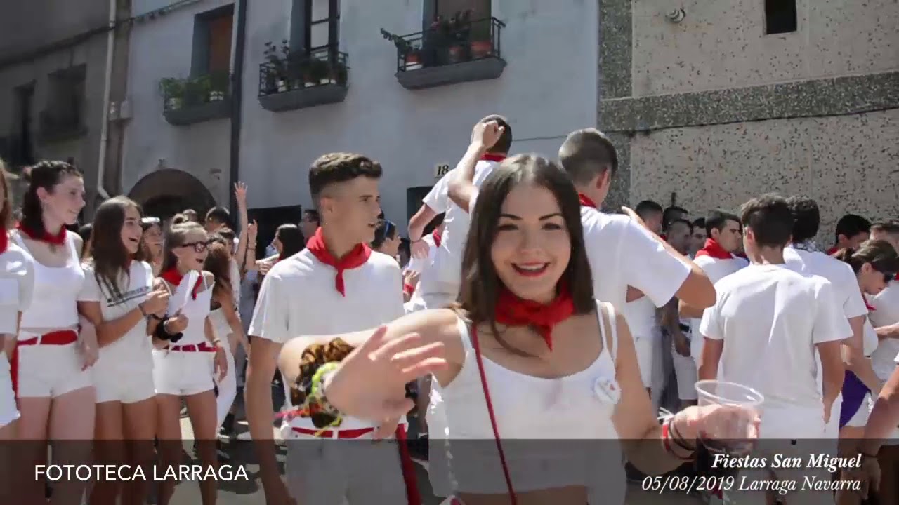 Fiestas San Miguel 5/8/2019 #Larraga #Navarra. Día del Cohete.