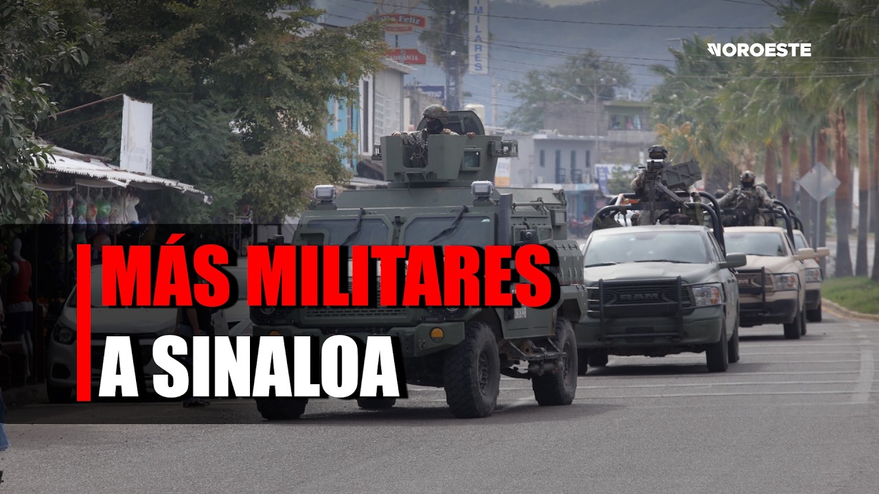 LLEGARÁN MÁS MILITARES | Reforzarán seguridad en Sinaloa, informó Rocha Moya