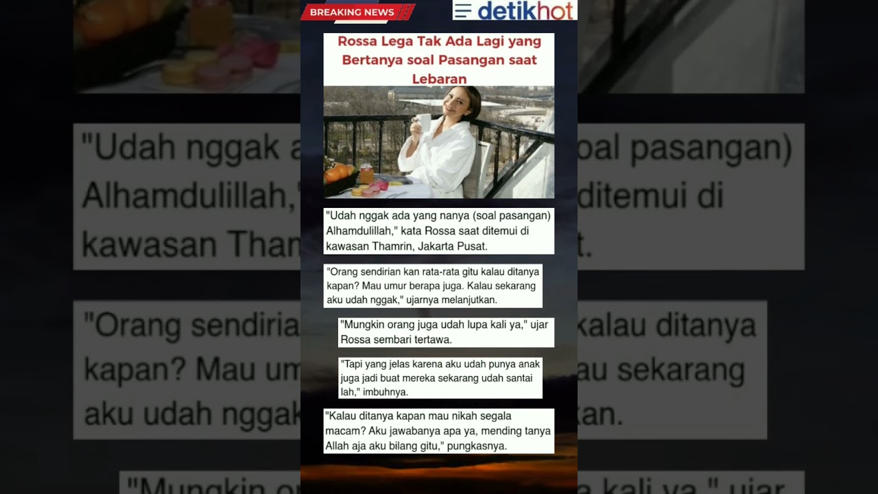 Rossa Tak Ditanya Soal Pasangan Saat Lebaran #artist #viral #rossa #ramadan #lebaran #puasa