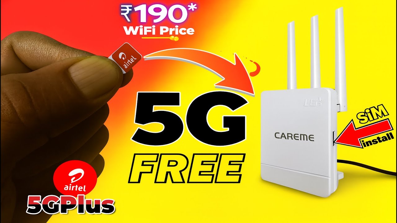 Use Airtel 5G SIM in Any 5G Router | Free 5G Internet Setup