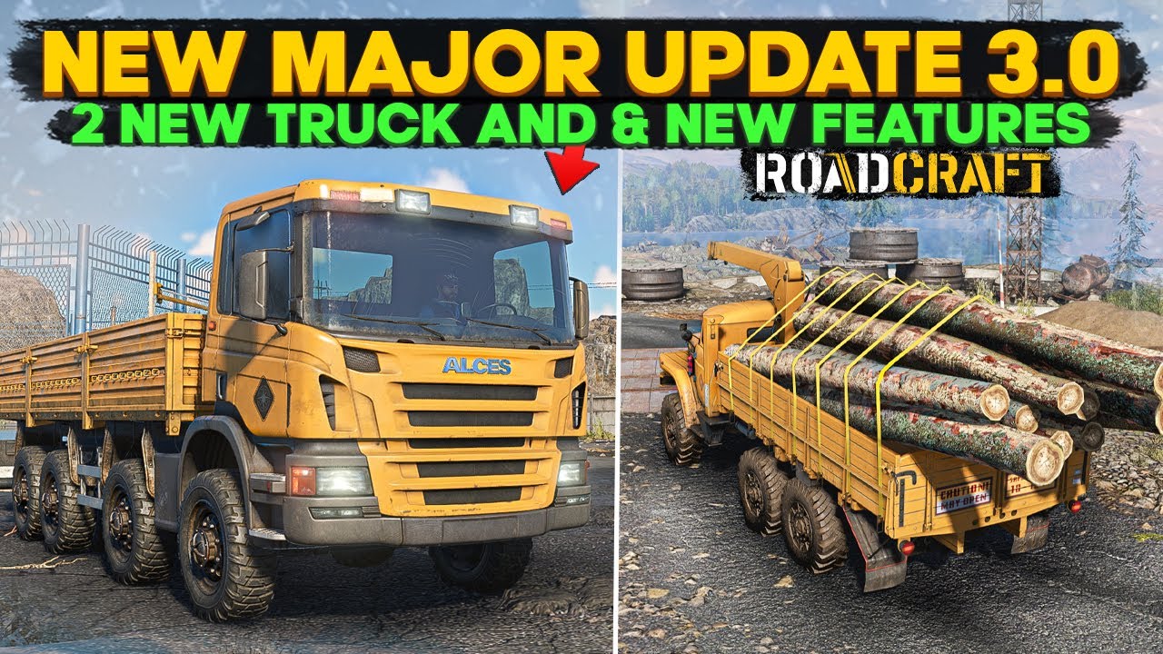 New RoadCraft Major Update 3.0 Two New Trucks and Changes Everything You Need  to Know