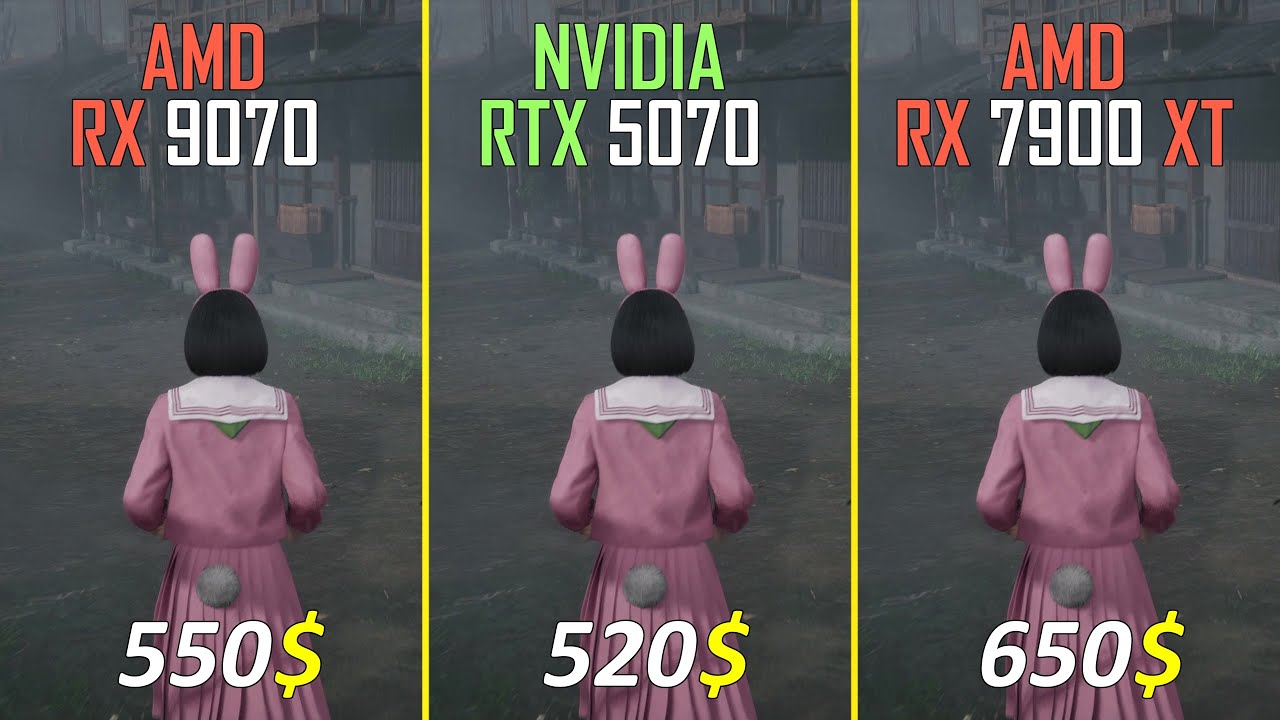 RX 9070 vs RTX 5070 vs RX 7900 XT Test at 1440P and 4K