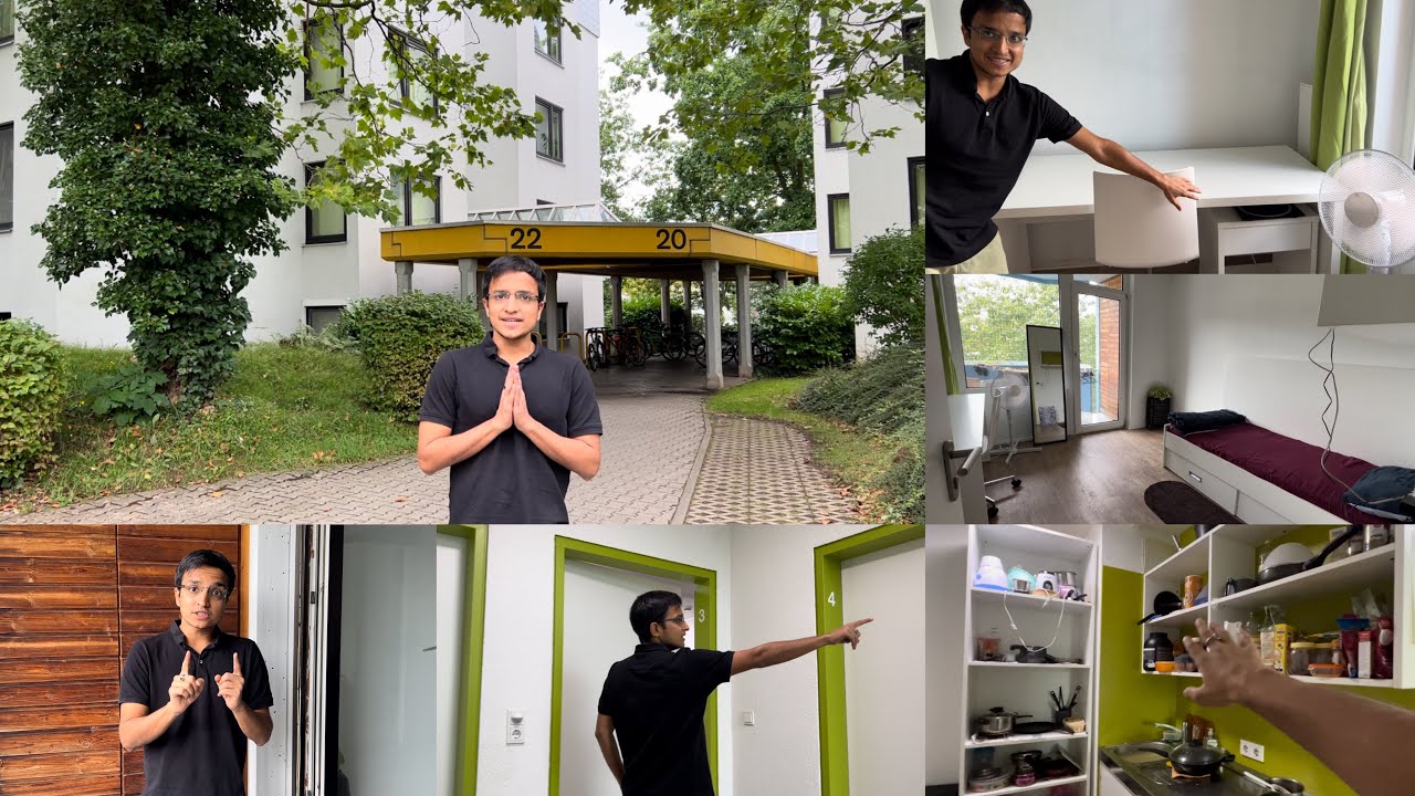 My 255 € Student Dorm in Germany | Student Hostel Tour Germany🇩🇪| Student Accommodation in Germany
