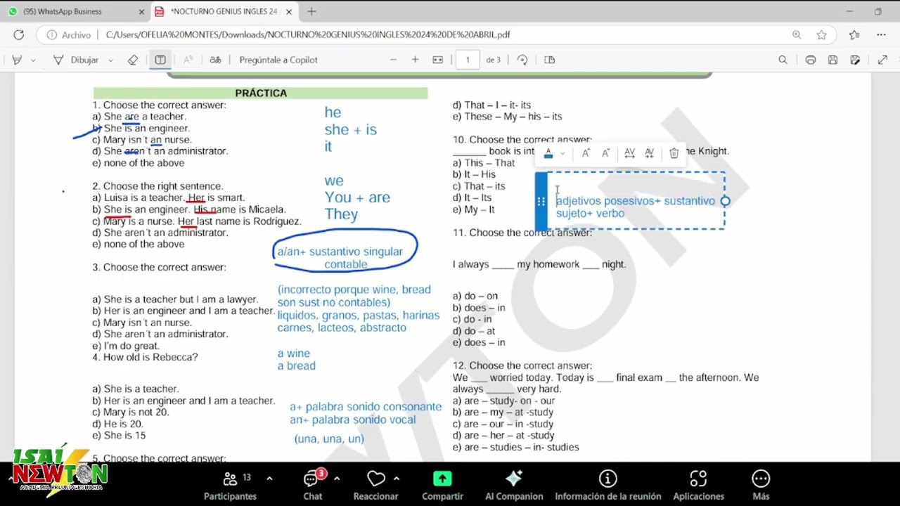 CICLO GENIUS - DIA 4 - INGLES - OFELIA MONTES