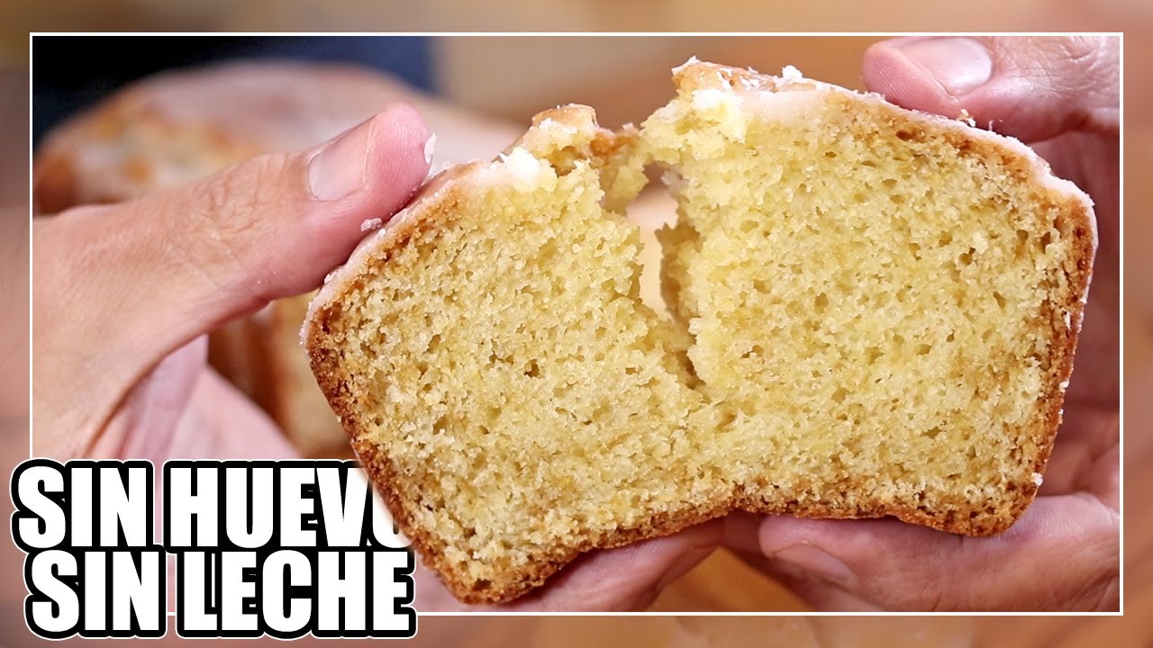BIZCOCHO VEGANO de LIMÓN | Sin huevo y Sin Lactosa