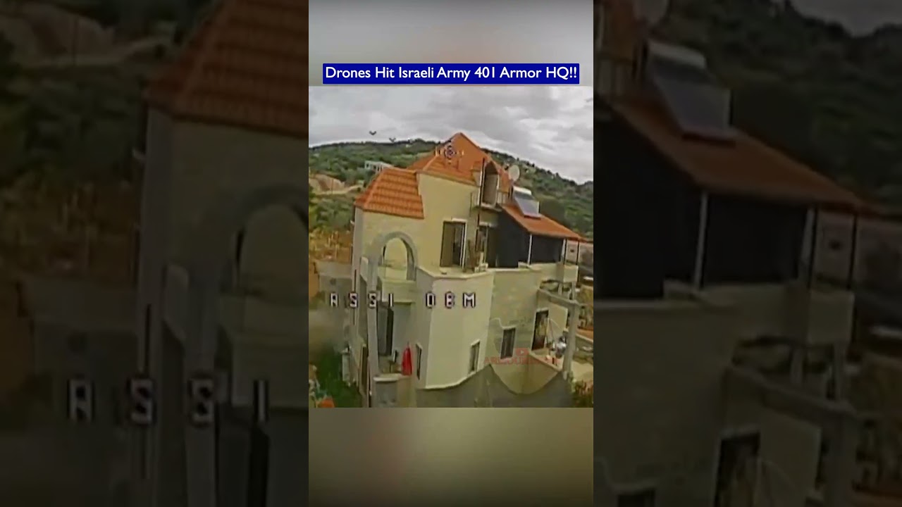 Drones Hit Israeli Army 401st Armored Brigade Headquarters in Southern Lebanon!!