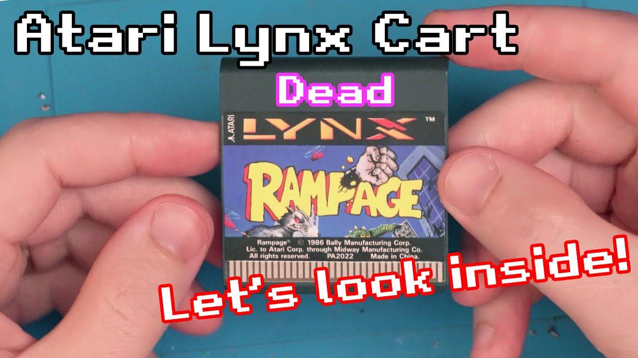 This is what's inside an Atari Lynx cartridge!
