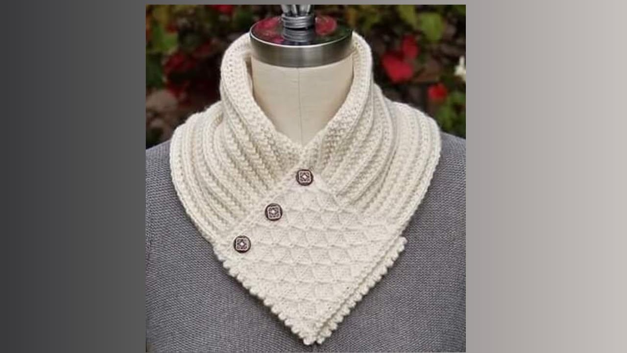 CÓMO TEJER CUELLO O PECHERA PASO A PASO