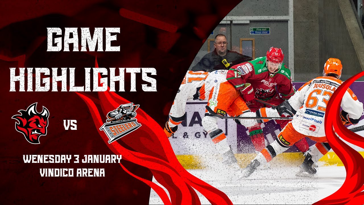 Cardiff Devils v Sheffield Steelers - Jan 3rd, 2024 Highlights