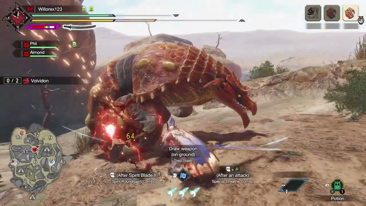 Monster Hunter Rise: High Rank Volvidon Hunt