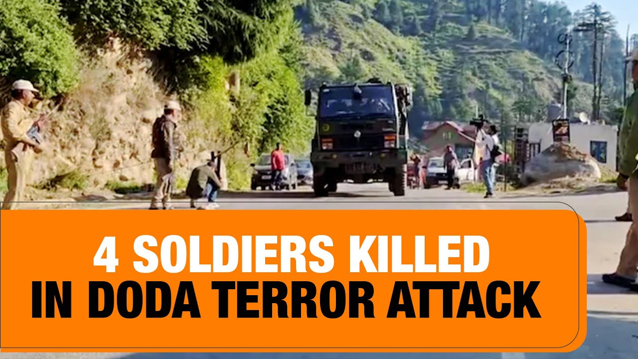 LIVE Terrorists Attack in J&K: Army Officer & 3 Jawans Killed in Doda Encounter | News9
