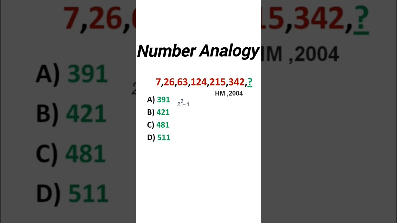 Number Analogy Reasoning Tricks