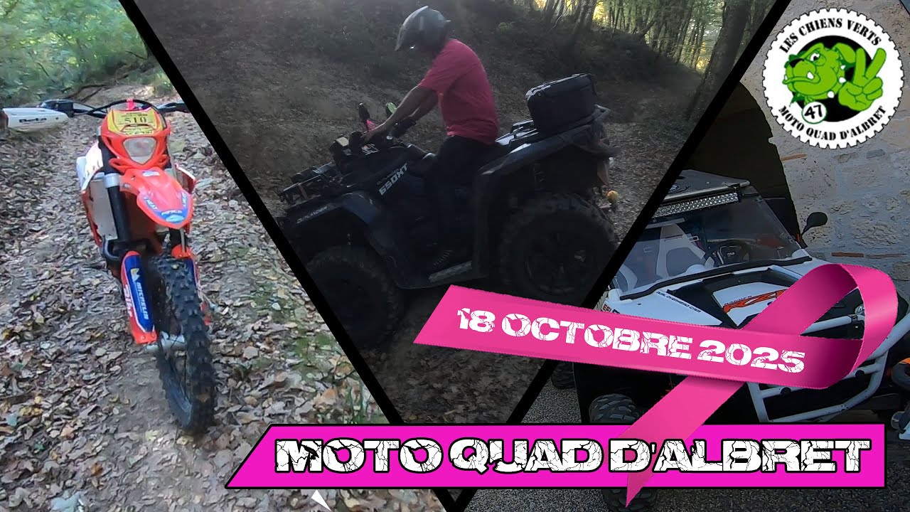 LES CHIENS VERTS - 18 Octobre 2025 - MOTO QUAD D'ALBRET - Rando en mode tout ROSE