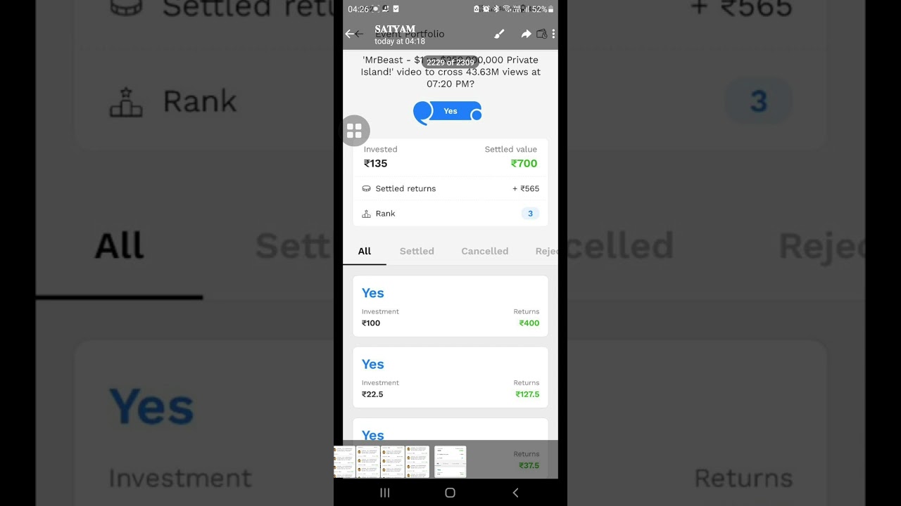Probo app winning , Probo app 100% real trick , PROBO TRICK #shorts #short #proboapp