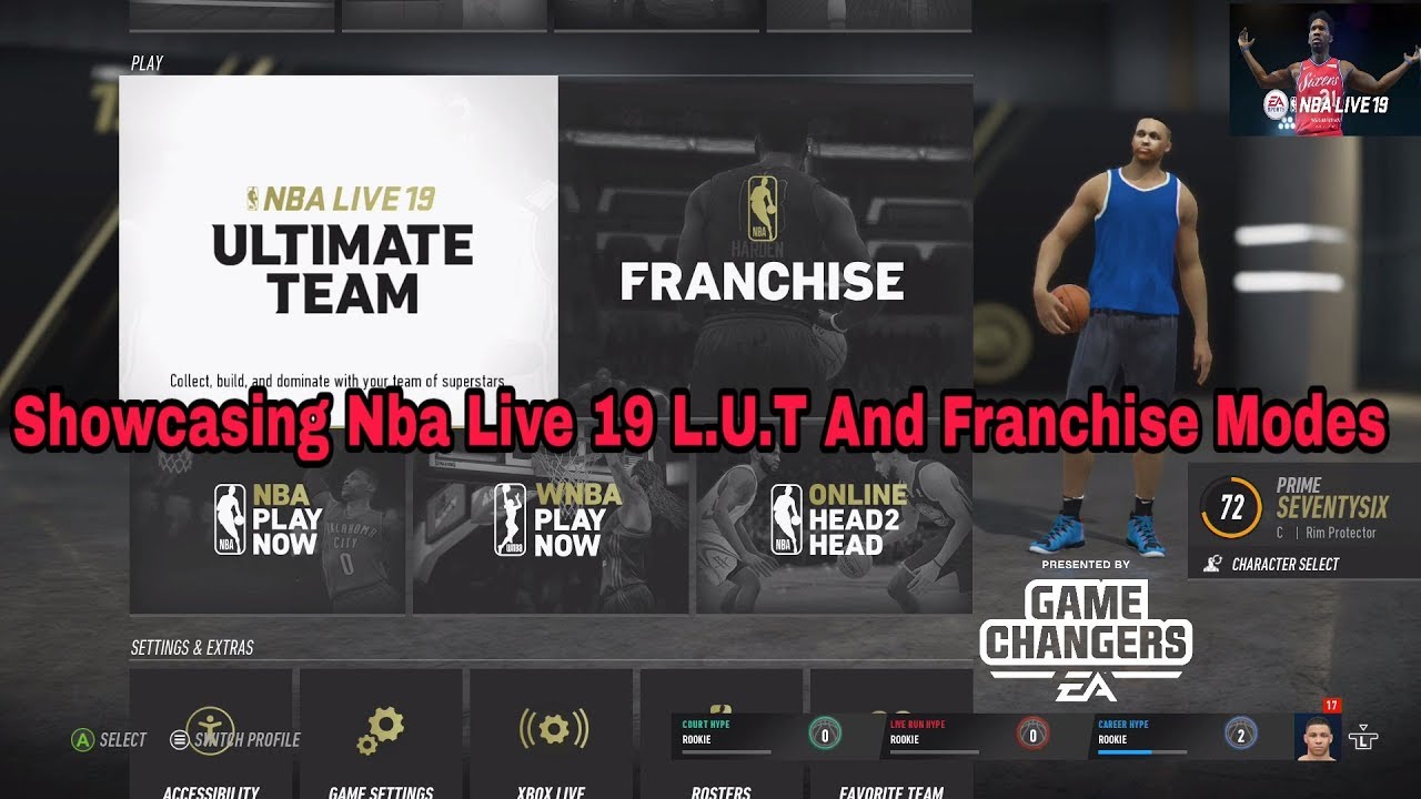 Nba Live 19 Franchise And L.U.T Walkthrough And Live-Run