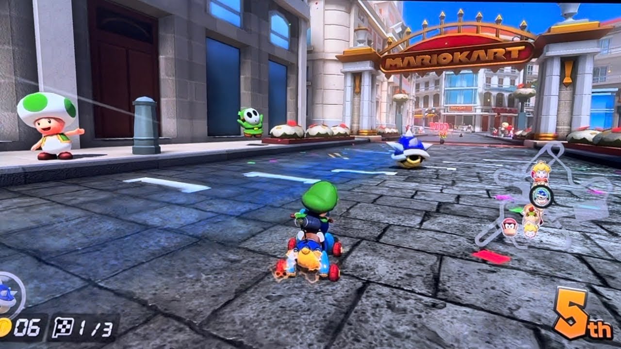 Kid Game PLAYS Mario Kart Deluxe on Nintendo Switch