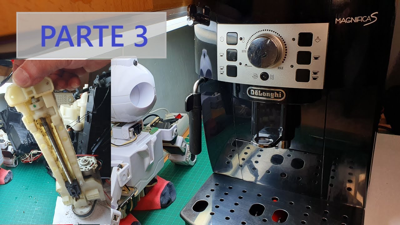 Delonghi MagnificaS - Disassembly and repair. Infusor atascado. Desmontaje completo.