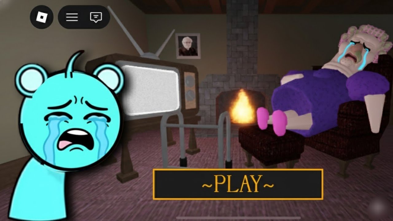 Grampy Gran Scary Obby Play Sky Blue Sprunki