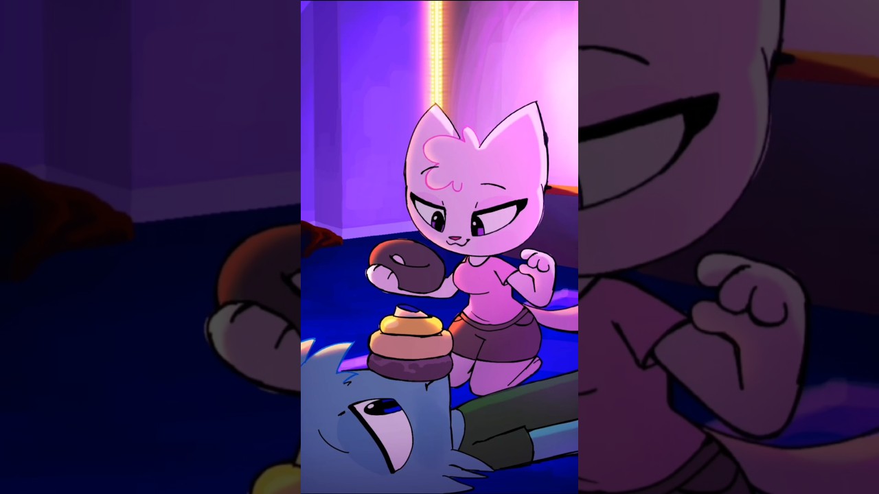 Jana stack donuts on it #animation