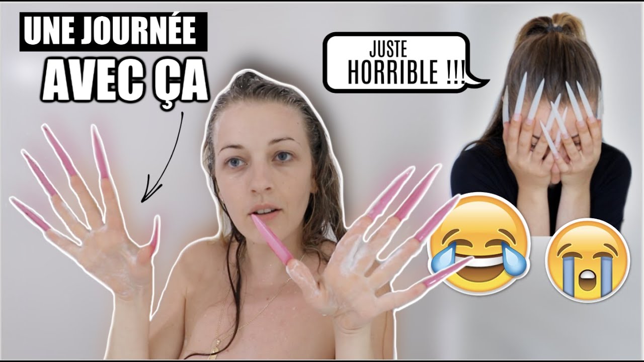 24H AVEC DES ONGLES DE 10 CM ( pire vid&eacute;o de ma viiiie)